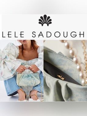 Lele Sadoughi Marlowe Faux Pearl Top Handle Bag